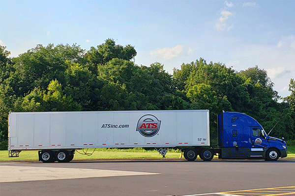 Dry van freight shipment